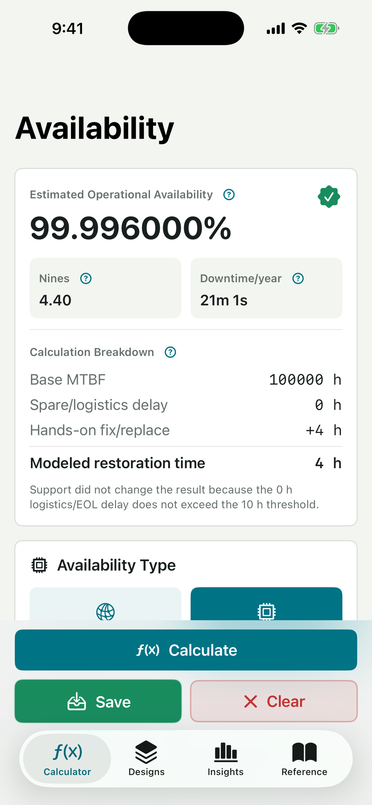 Transparent Device Availability breakdown on iPhone